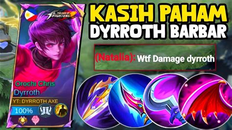 Kasih Paham Build Dyrroth Tersakit Item Dyrroth Tersakit