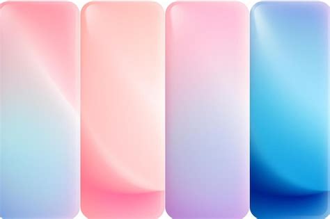 Premium Photo | A set of four different colored glass panels