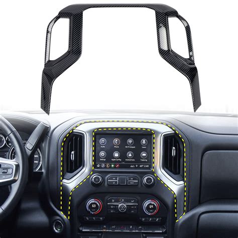 Accesorios Para Coche Chevrolet Silverado 1500 2019 2022 Cubierta De Marco De Navegación De