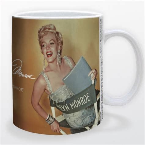 A Coffee Mug With An Image Of Marilyn Monroe On It