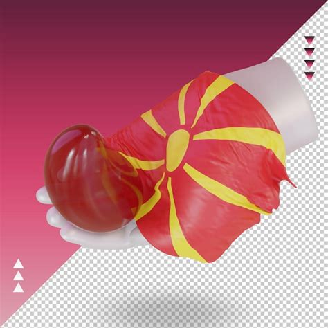 Premium Psd D World Blood Donor Day North Macedonia Flag Rendering