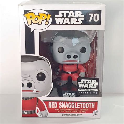 Red Snaggletooth Star Wars Funko Pop Vinyl Bobble Head Sb