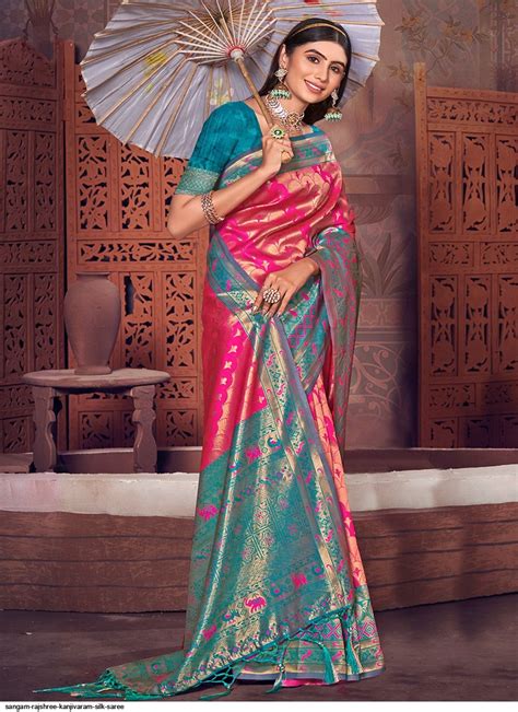 Sangam Rajshree Kanjivaram Silk Saree