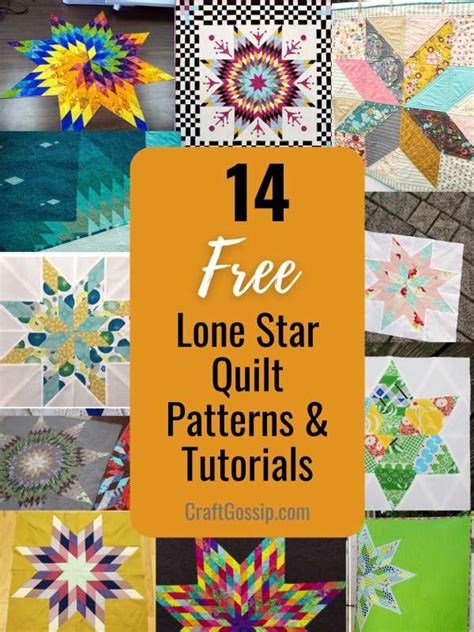 14 Lone Star Quilt Tutorials and Patterns – Quilting