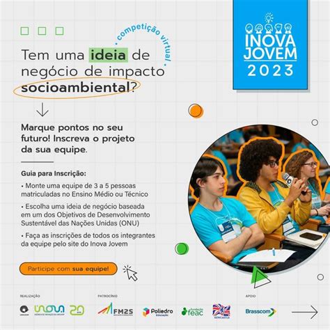 Inova Jovem Abre Inscri Es Para Jovens De Todo O Brasil Instituto