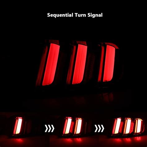 Winjet Ford Mustang Euro Style Clear Sequential Signal Led