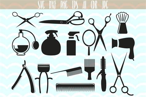 Hairstylist Clip Art Hairdresser Vector Svg So Fontsy