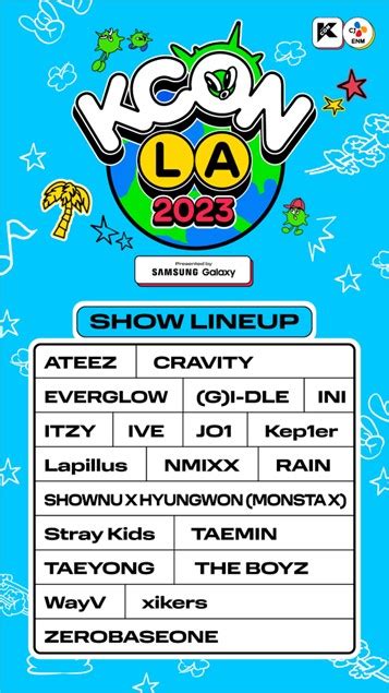 KCON LA 2023 Announces Full Artist Line Up CJ Newsroom