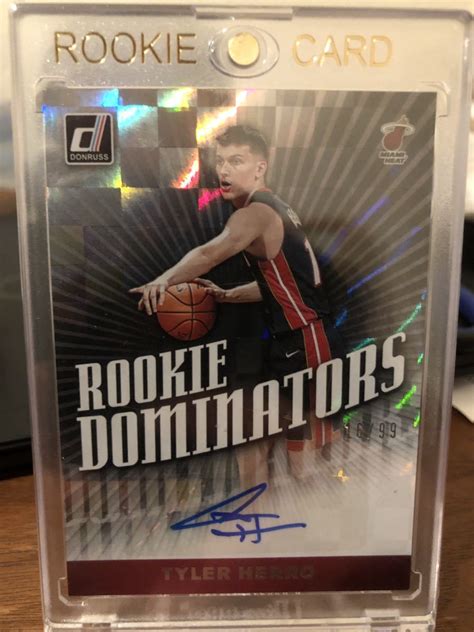 Tyler Herro Panini Donruss Auto Autograph Rookie Dominator 99 直筆サイン