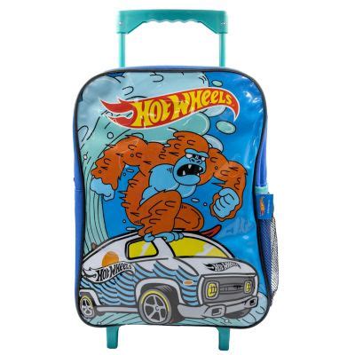 Set Mochila Con Ruedas Lonchera Cartuchera Hot Wheels Tottus Per