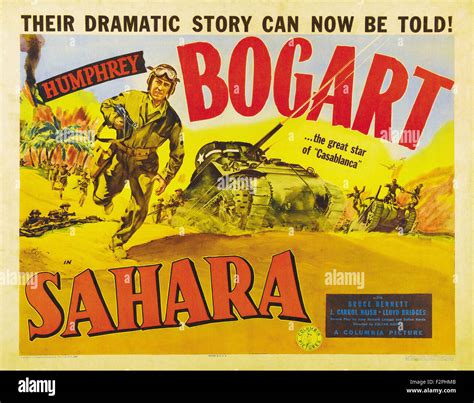 Sahara (1943) - Movie Poster Stock Photo - Alamy