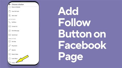 How To Add Follow Button On Facebook Page YouTube