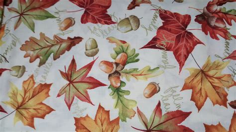 Fall Leaves Cotton Fabric by the Yard | Etsy | Autumn leaves, Printing ...