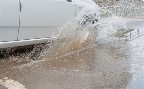 Premium Photo | Flooded road