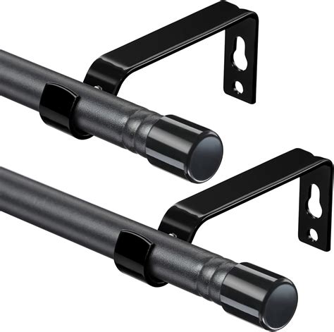 Amazon Curtain Rods Pack Small Black Curtain Rods For