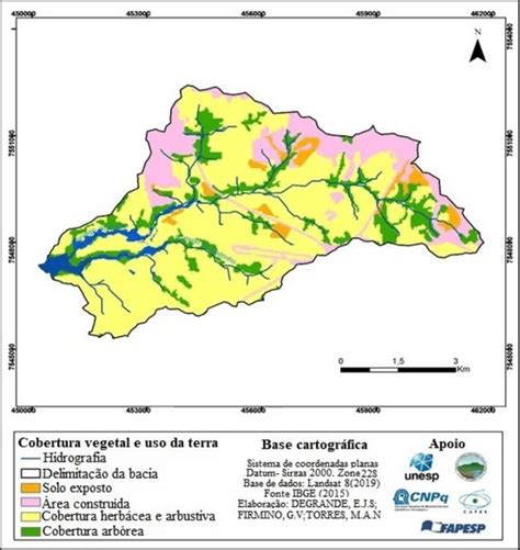 Cobertura Vegetal E Uso Da Terra Na Bacia Hidrográfica Do Córrego Do Download Scientific