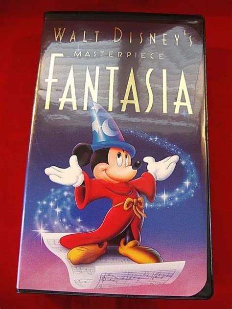 Walt Disney Vhs Fantasia Masterpiece Vhs With Proof Of Purchase Diamond