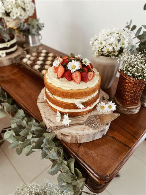 Bolo De Casamento No Estilo Naked Cake Mini Wedding Bolo