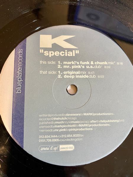 special  vinyl discogs
