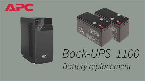 Apc Back Ups 1100 Battery Replacement YouTube