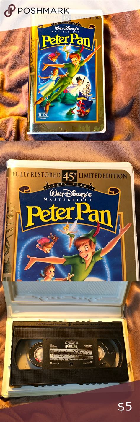 Disneys Peter Pan Vhs Th Anniversary Limited Edition