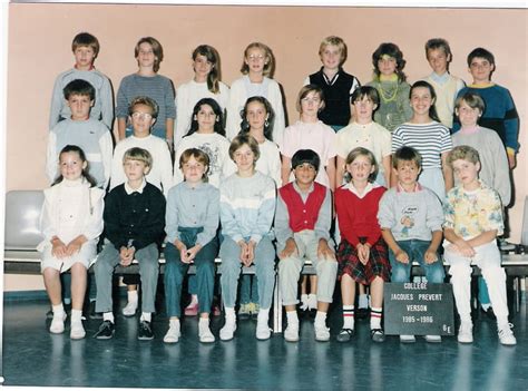 Photo De Classe 6eme De 1986 Collège Jacques Prévert Copains Davant