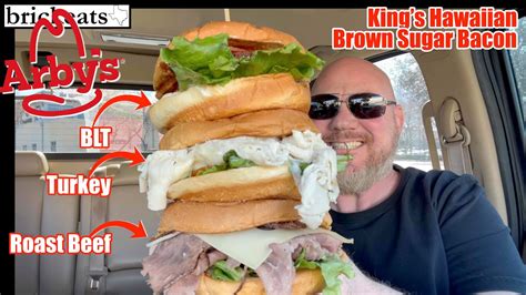 Arby S Review New King S Hawaiian Brown Surgar Bacon Blt Turkey