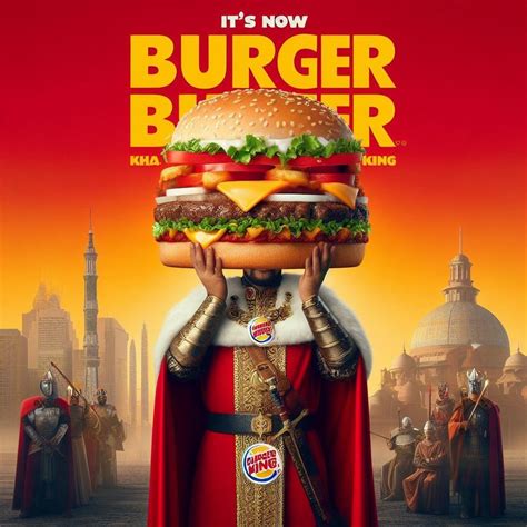 Burger King ad for it's new "Burger Burger". it has 10 times more ...