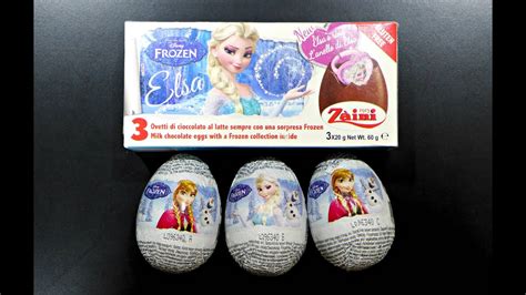 Disney Frozen Zaini Chocolate Egg Surprise Youtube