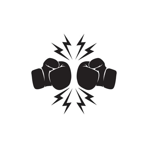 Boxing Gloves Logo Vector Icon Illustration 15158785 Vector Art At Vecteezy