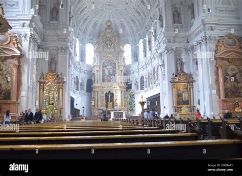 interior of St. Michael Church, Munich, Germany Stock Photo - Alamy