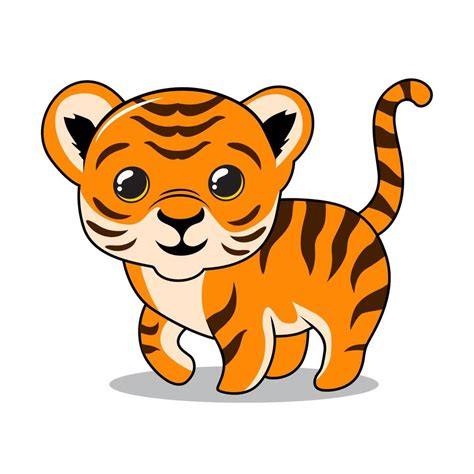 ilustraciones de dibujos animados de tigre tigre bebé 3513781 Vector en ...