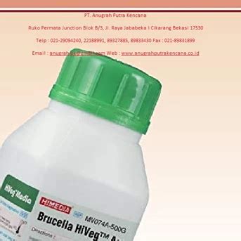 Jual Brucella Hiveg Agar Base Mv G Oleh Pt Anugrah Putra Kencana