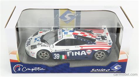 SOLIDO 1804103 Scale 1 18 McLAREN F1 GTR 6 1L V12 FINA TEAM BIGAZZI