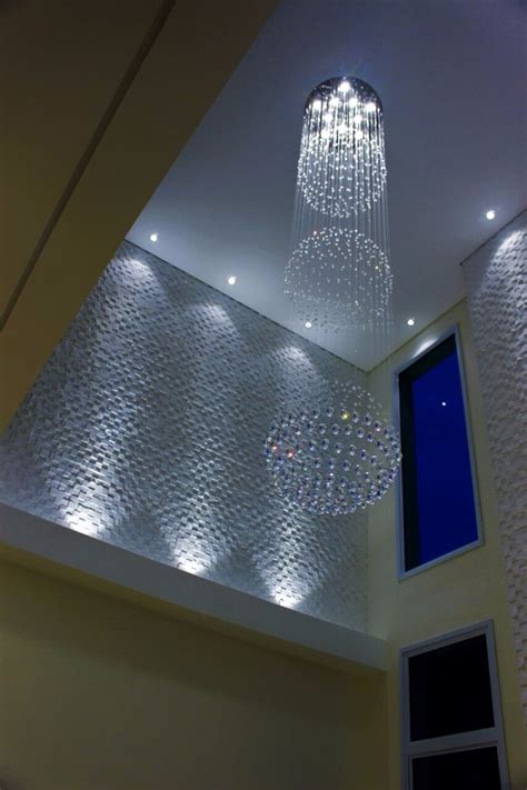 Lustre Cristal Sala V O De Escada P Direito Duplo G R