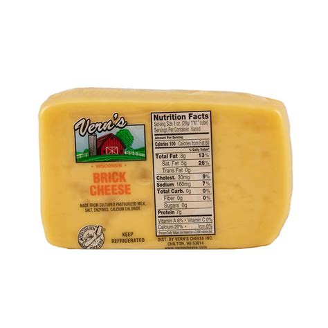 Wisconsin Cello Brick Cheese | Vern's Cheese