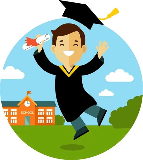 Graduation Vector Art Stock Images Depositphotos