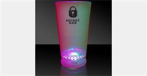 Custom Imprint Pint Glass LIght Up LED 16 Oz ImprintLogo