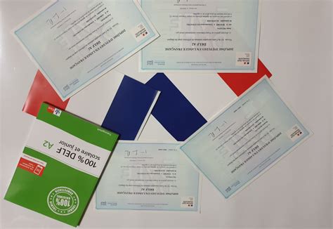 students receive  delf diploma