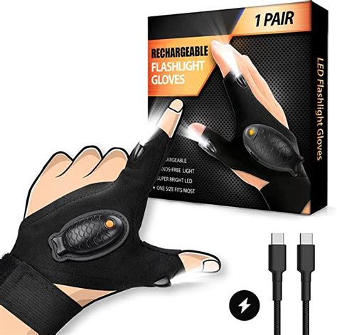 Hanpure Rechargeable Led Flashlight Gloves Stocking Stuffers For Adults