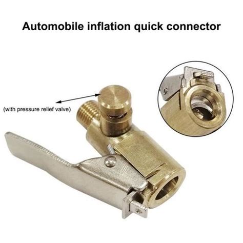 COMPRESSEUR AUTO Quick Connector Valve De Gonflage De Pneu De Voiture