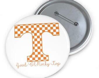 Tn Vols Button Pin Etsy