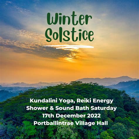 Special Winter Solstice Experience With Kundalini Yoga Reiki Cleanse