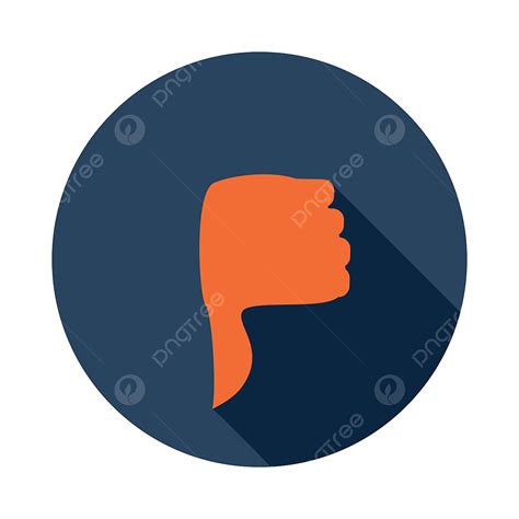 Thumb Down Clipart Hd PNG Hand With Thumb Down Icon Flat Style Hand