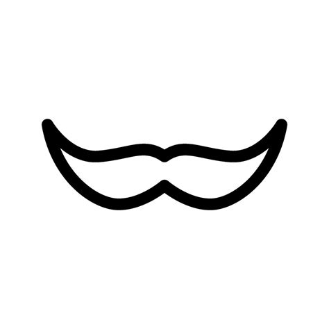 Mustache Icon Vector Symbol Design Illustration 26197773 Vector Art At Vecteezy