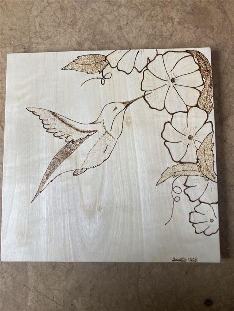 Buy Custom Humming Bird Wood Burning Made To Order From Rocky Mountain