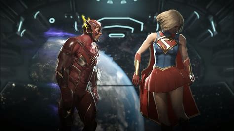 INJUSTİCE 2 THE FLASH VS SUPERGIRL LVL 30 VS LVL 30 YouTube