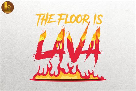 The Floor Is Lava Running Lover Graphic By Lewlew · Creative Fabrica