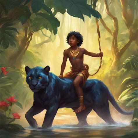 Mowgli and Bagheera 6 by ZENART07 on DeviantArt