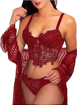 Qini Donna Lingerie Set Sexy Esotico Lingerie Pizzo Biancheria